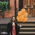 thumbnail image 6 of PMU Graduation Script Balloons 11 Inch Premium PartyTex Orange Latex (12/Pkg) Pkg/1, 6 of 7