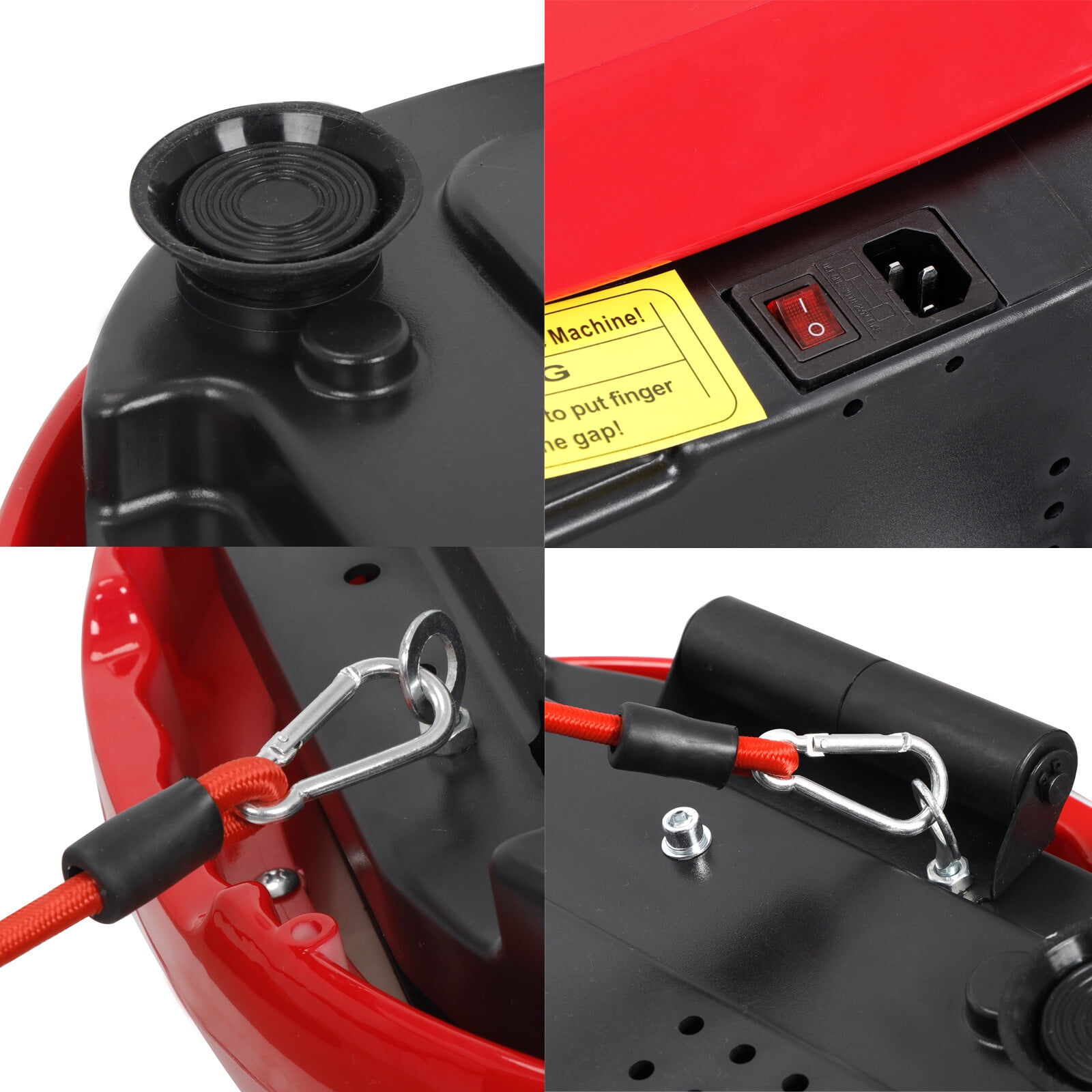 HomGarden Vibration Plate Exercise Machine, Full Body Workout Home Platform W/Bluetooth Red