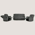 thumbnail image 3 of Ellesophas 3 Piece Fabric Manual Reclining Living Room Sofa Set, Sofa, Loveseat and Chair, 3 of 7
