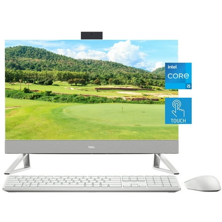 Dell Inspiron 5410 All-in-One Desktop 23.8" FHD IPS Touchscreen, Intel Core i5-1235U, 8GB RAM, 256GB SSD, HDMI, RJ-45, 1080p Webcam, KB&Mouse, Wi-Fi 6, Windows 11 Home