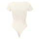 thumbnail image 3 of Body de mujer con cuello cuadrado y canalé - Ropa de yoga sin espalda, material de poliéster, diseño sexy para la playa/vacaciones, tallas S-L (detalles de busto/longitud), 3 of 5