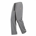 thumbnail image 2 of Tsivenald Mens Loose Straight Leg Athletic Pants Elastic Waist Simple Drawstring Soft Mid Weight Fabric Versatile Daily Lounge Bottoms, 2 of 5