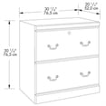 thumbnail image 3 of Bowery Hill 2 Drawer Lateral Wood File Cabinet in Classic Cherry, 3 of 3