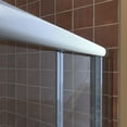 thumbnail image 3 of DreamLine Visions 32 in. D x 60 in. W x 78 3/4 in. H Sliding Shower Door Base and White Wall Kit in Chrome, 3 of 18