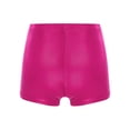 thumbnail image 3 of TiaoBug Kids Girls Dance Shorts Shiny Metallic Boyshorts Tumbling Gymnastics Active Sports Wear Hot Pink 12, 3 of 4
