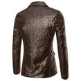 thumbnail image 3 of Sport Coats For Men Qiggri Men's Solid Color Sequin Performance Dress Party Suit Jacket, 3 of 3