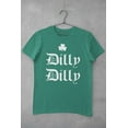 thumbnail image 5 of Old Glory Mens St. Patricks Day Dilly Dilly Shamrock Short Sleeve Graphic T Shirt, 5 of 6
