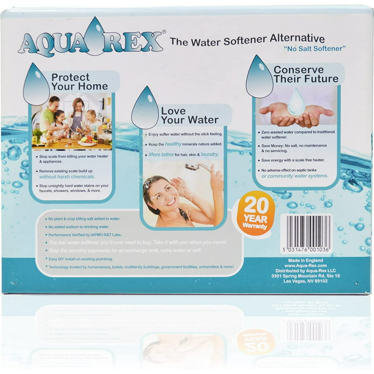 Aqua-Rex Water Softener Alternative Salt Free for Electric Heater, Water  softener for Well water, Soft water for Hair & Skin (WK1-E) 