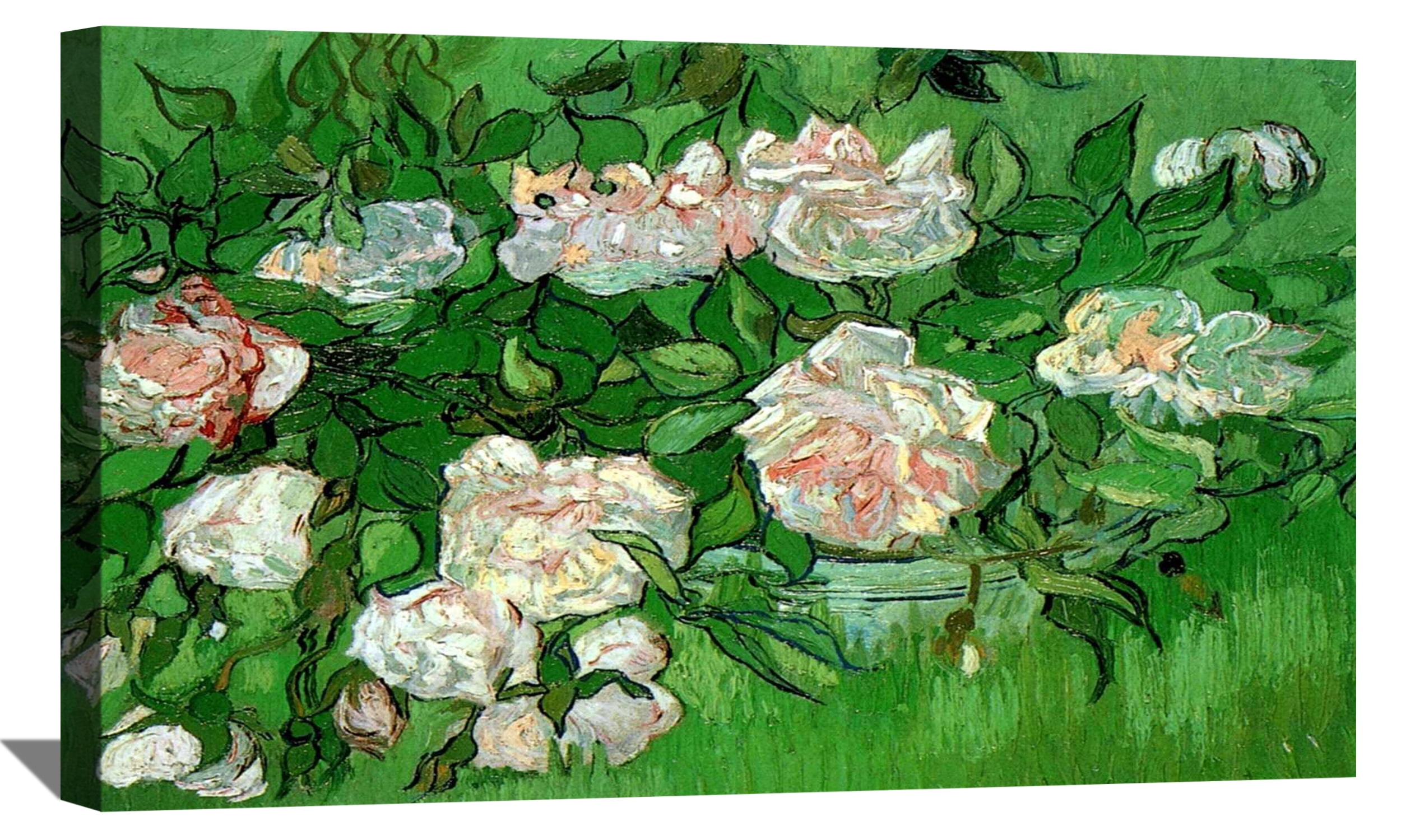 Pink Roses Vincent Vincent Van Gogh Painting Van Gogh Still Life Pink Roses Canvas Wall ...