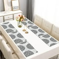 thumbnail image 2 of Gray Floral Pattern Summer Placemats Table Placemats Set Of 6-Linen Kitchen Washable Placemats Table Mats 11.8"x17.7" Non-Slip Heat Resistant, 2 of 5