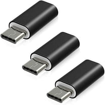 CuWire Lightning To Type C USB Male Cable Connector, 3 Pack