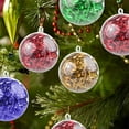 thumbnail image 4 of Tutuviw 30Pcs 3.1" Christmas DIY Clear Thickeness Acrylic Fillable Balls Large Clear Ball Ornaments Fillable Christmas Tree Decor Balls Baubles Craft Transparent Ball Gifts for Xmas Tree Hanging Decor, 4 of 7