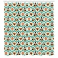 thumbnail image 3 of Ambesonne Owl Shower Curtain, Clothed Owls Male Female, 69"Wx84"L, Multicolor, 3 of 3