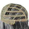 thumbnail image 4 of Bradem Women's Silver Gray Short Wig&nbsp;- Straight with Grey Edges, Natural-Looking, 4 of 5