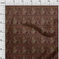 thumbnail image 2 of oneOone Cotton Flex Rust Brown Fabric Floral & Peacock Block Sewing Craft Projects Fabric Prints By Yard 40 Inch Wide, 2 of 4