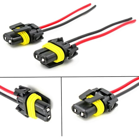 

Alla Lighting 9006 HB4 Socket Female Adapter Wiring Harness Wire for Fog Light Lamps Bulbs (2pcs/pk)