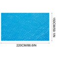 thumbnail image 4 of LEEYNEER 86 x 59 Inch Square Pool Cover  Swimming Pool Cover for above Ground Pools  Solar Cover for above Ground Pools  Winter Pool Cover Ideal for Waterproof and Dustproof, 4 of 7