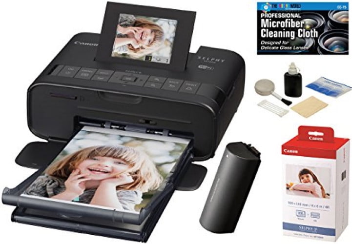Canon CP1200 SELPHY Wireless Compact Photo Printer with NB-CP2LH Battery Pack (Black) + Ink and Paper Set + Camera and... by The Imaging World