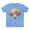 Carolina Blue, variant on Fan shirt, Shirt with Fan, Tee Shirt with Antique Fan