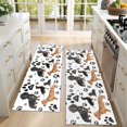 thumbnail image 4 of Kitchen Rugs Sets Of 2,Dachshund Footprint Anti Fatigue Kitchen Mat Rugs Non Slip Washable,Decorative Kitchen Floor Mats for Kitchen,Sink,Laundry,17"X47", 4 of 5