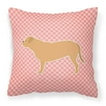 thumbnail image 2 of Carolines Treasures BB3770PW1818 Dogue de Bordeaux Checkerboard Blue Fabric Decorative Pillow, 2 of 5