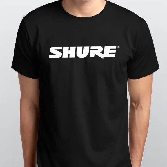 SHURE NEW T-SHIRT sizes S M L XL XXL black white