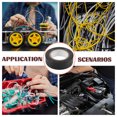 thumbnail image 4 of 5pcs Black PVC Electrical Tapes for Repairing Use Outdoor Heat Insulated Tapes 10m, 4 of 6