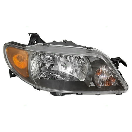 Mazda Mpv Replacement Headlight - Passengers Headlight Headlamp with Metal Coat Bezel Replacement for Mazda BL8E510K0D