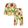 thumbnail image 2 of Uemuo Cherries and Ladybirds Pattern Womens Pajama Sets,PJ Set for Women,Pajamas for Women Logo,Long Sleeve Pajama Set for Women,Soft Long Sleeve Top With Pants-Small, 2 of 9