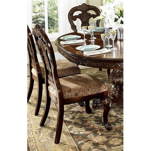 43.75 x 26.5 x 23.25 in. Deryn Park Side Chair - Cherry - Set of 2