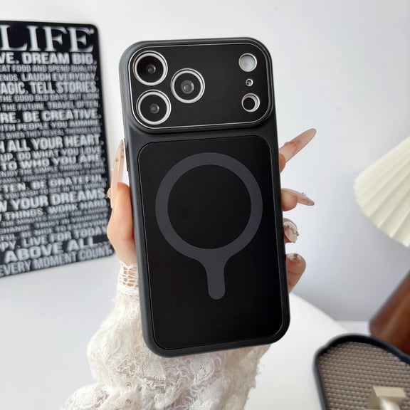 Designed Magnetic Series for iPhone 18 Pro Max Case, Compatible with MagSafe, Matte Drop Protective Hard PC Shockproof Wireless Charging Slim Fit Cover for iPhone 18 Pro Max, Black
