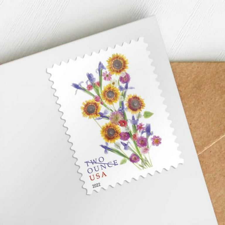 10 Botanical Bouquet Forever Postage Stamps // Flower Bouquet