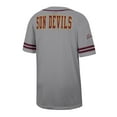 thumbnail image 3 of Men's Colosseum Gray Arizona State Sun Devils Free Spirited Baseball Jersey, 3 of 3