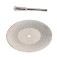 thumbnail image 3 of 10PCS Thin Diamond Cutting Disc with Rod Round Grinding Sanding Wheel for Wood Metal Stone 50mm / 2in, 3 of 5