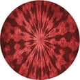 thumbnail image 1 of Ahgly Company Indoor Round Patterned Love Red Area Rugs, 3' Round, 1 of 6