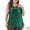 Green, variant on Women's Plus Sleeveless Sparkle Sequin V Neck Tank Top 4X Gold