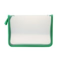 thumbnail image 2 of Rkxzt File Folders Storage Bag Zipper File Organizer Bag A4 Document Holder Transparent Office Folder Pouch for School Use Green Plastic, 2 of 6