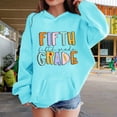 thumbnail image 2 of Ruyang Girls 5th Grade First Day of School Hoodies Boys Back to School Hoodie Long Sleeve Cute Preppy Hooded Sweatshirts, 2 of 7