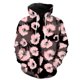 thumbnail image 1 of Sudadera con capucha y cremallera para hombre, con textura de piel de animal, estilo Harajuku, divertida y genial, de manga larga, estilo hip hop, para adolescentes, unisex., 1 of 6