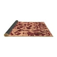 thumbnail image 2 of Ahgly Company Indoor Square Abstract Brown Modern Area Rugs, 7' Square, 2 of 4