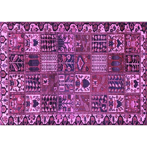 Ahgly Company Indoor Rectangle Persian Purple Traditional Area Rugs, 5' x 7'