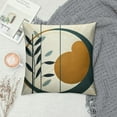 thumbnail image 2 of Nawypu  Boho Abstract Sun Pillow Covers Mid Century Modern Throw Pillow Covers Minimalist Geometric Leaf Decorative Pillow Cases Bohemian Line Art Pillowcase for Outdoor Couch Patio, 2 of 5