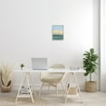 thumbnail image 2 of Stupell Industries Conceptual Yellow Ocean Sunset Blue Paint Splatter Graphic Art Gray Framed Art Print Wall Art, 11x14, by Bronwyn Baker, 2 of 6
