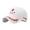 White, variant on Chinese National Flag Patriotic Baseball Cap Adjustable Unisex Embroidered Hat for Outdoor Activities Black 30x12cm