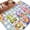 LightBLue, variant on Spring Floral Gnomes Area Rugs 5'x7', Small Throw Rugs for Laundry Room Playroom, Watercolor Flowers Butterflies Blue Plaid Indoor Outdoor Rug Non-Slip Low Pile Carpet Runner Reversible Floor Mats