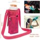 thumbnail image 2 of Bolsa colgante para taza de agua con correa cruzada portátil, bolsa de rejilla para taza de agua Unisex, cubierta protectora para taza de agua cruzada, rosa roja, 1 pieza Electrónica, 2 of 5