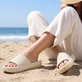 thumbnail image 3 of Ecetana Pillow Slippers for Women Non Slip Shower Slides Bathroom Sandals, 3 of 7