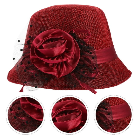 HONITANO 1Pack Flax Red Warm Hat for Women Casual Warm Hat Fashionable Hat
