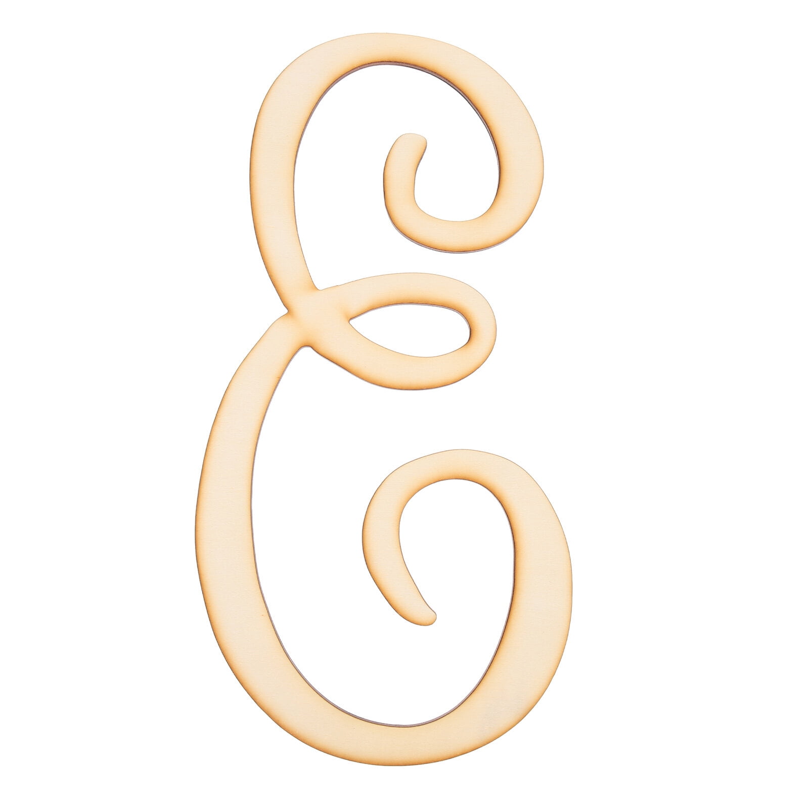 Wooden Letter Wall Decor Cursive Wooden Unfinished Letter Large Wood