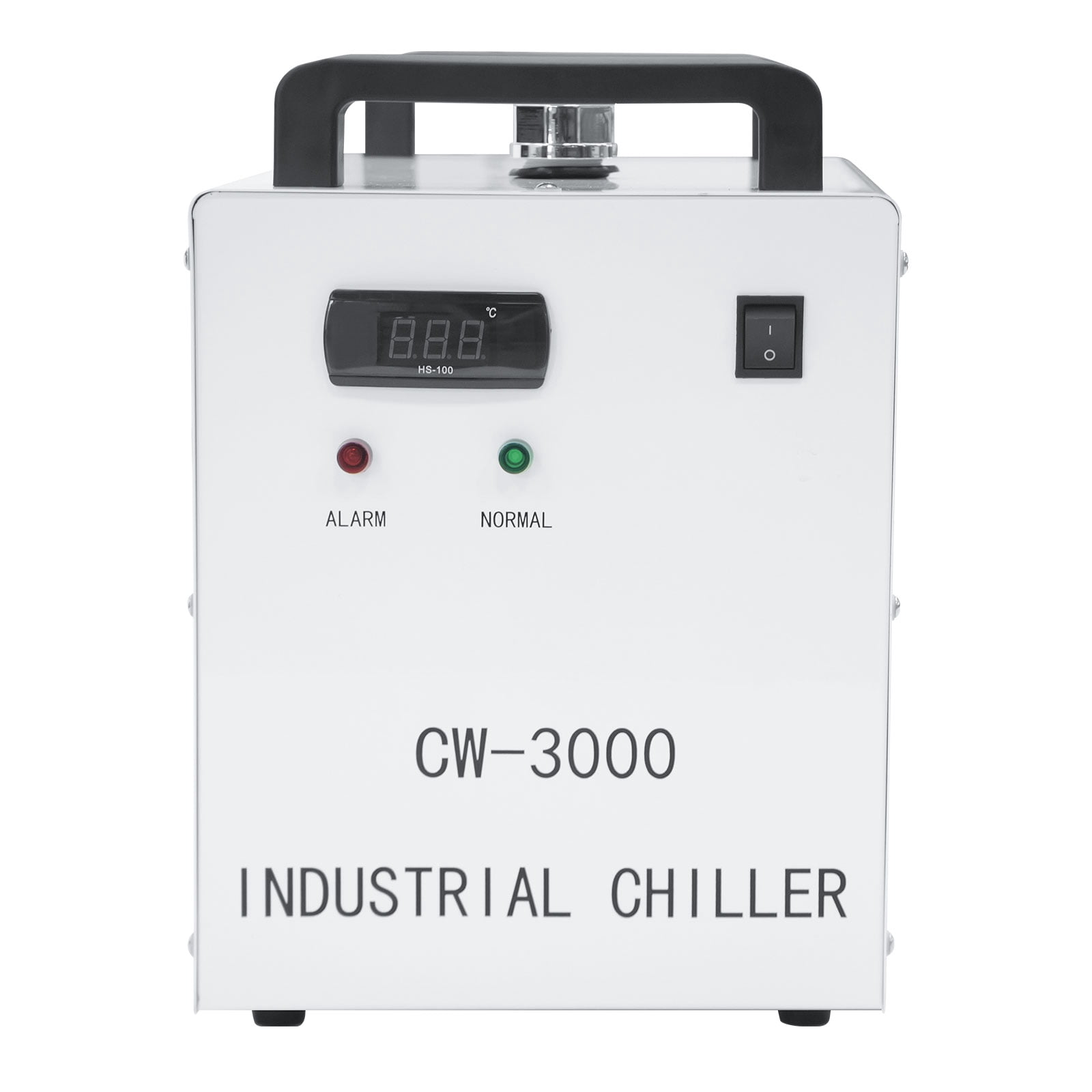 Water Chiller,CW-3000 Industrial Water Chiller 9L,Water Cooling System,Thermolysis Type Water Cooling Chiller Machine for 60W 80W Laser Engraving Machine